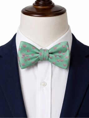 Tie Bar x Tie The Knot Bow Tie Jesse Tyler Ferguson Mint Green Adjustable Preppy